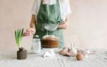 Table setting with linen accessories