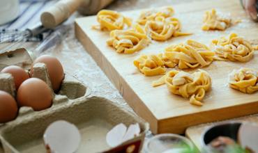 Pasta rolling and cutting