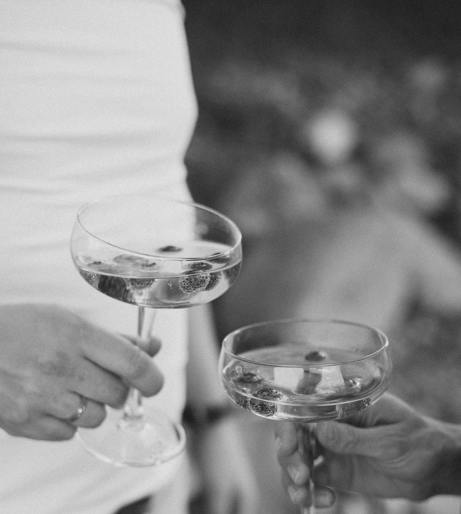 Wine and champagne glasses overview