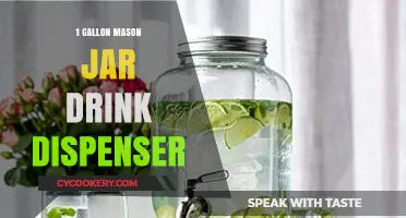 Mason Jar Drink Dispenser: Elevate Your Party with a 1-Gallon Glass Pitcher