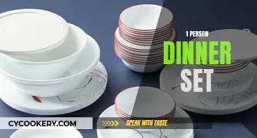 Solo Dining Elegance: A Curated 1-Person Dinner Set for Intimate Evenings