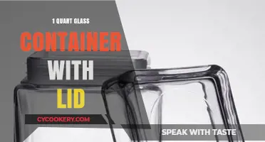 Elegant Quart Glass Container with Lid for Storage & Display