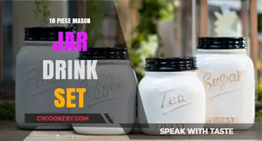 Elevate Your Beverage Experience with a 10-Piece Mason Jar Drink Set