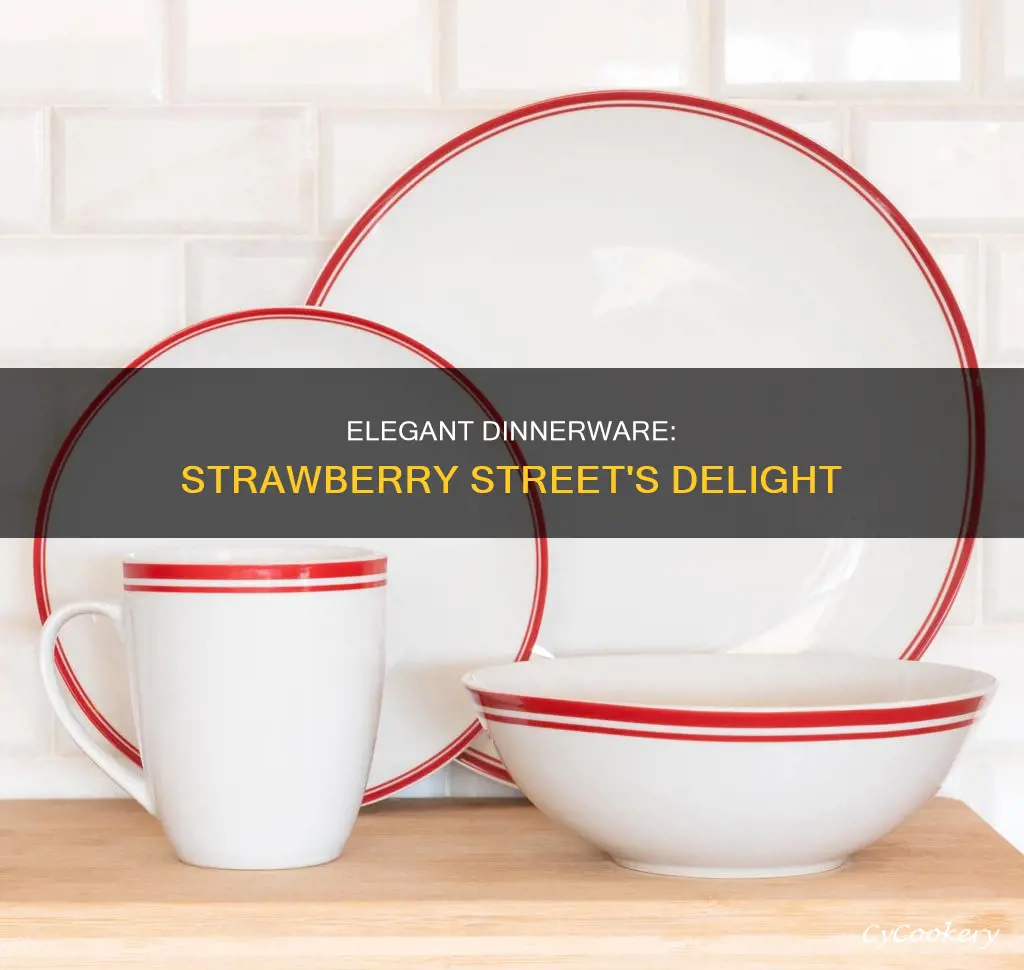 10 strawberry street dinnerware set