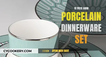 Aqua Splendor: Elevating Dinnerware with Porcelain Elegance