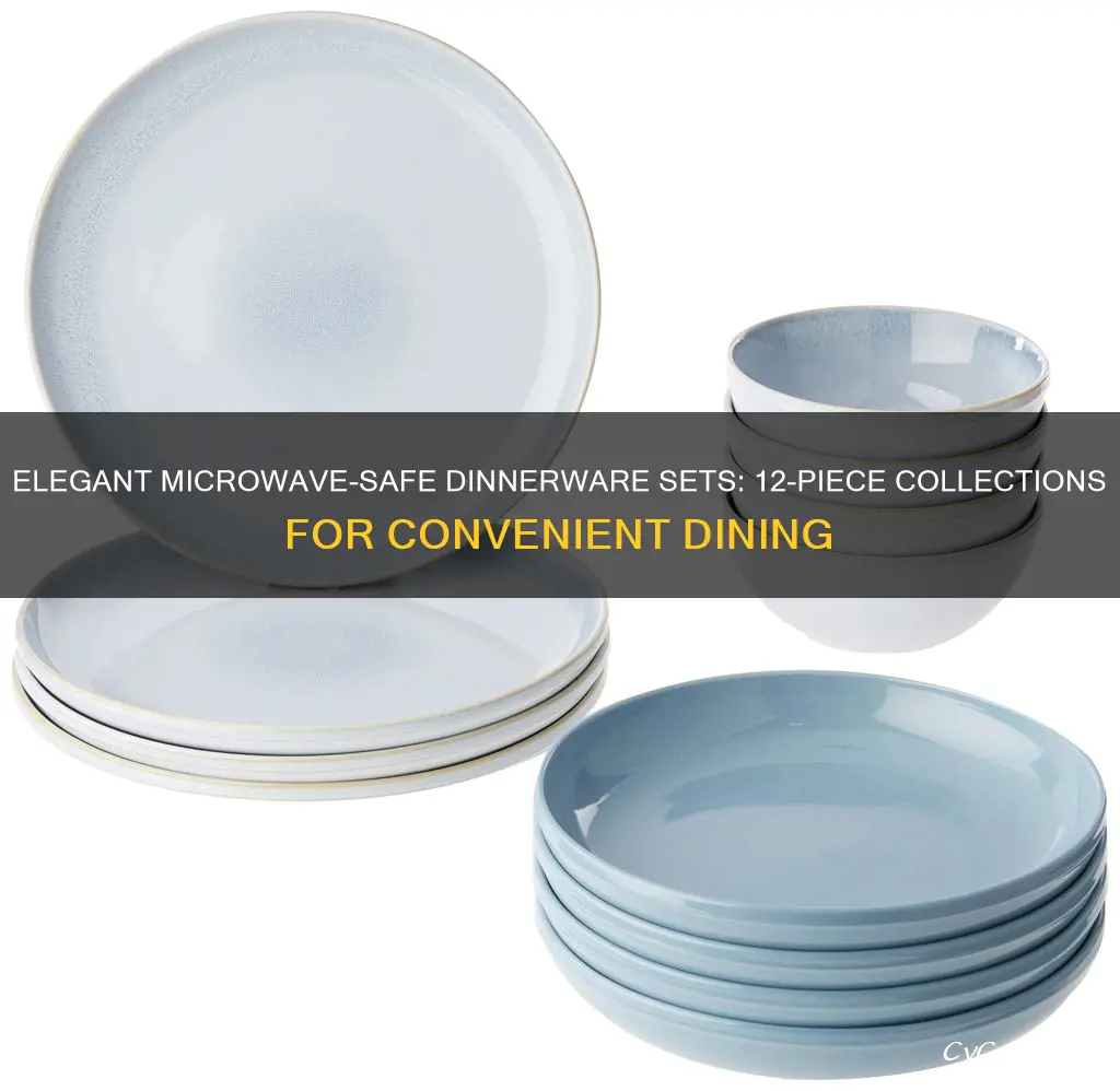 12 piece microwave safe dinnerware sets