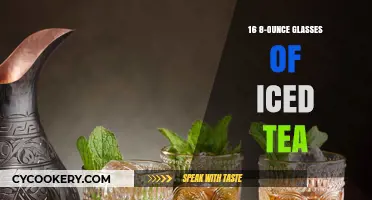 Refreshing Iced Tea: 8-Ounce Glasses for Daily Hydration and Flavor