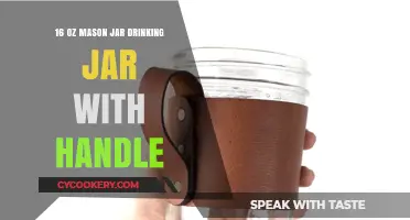 Mason Jar Drinking Jar with Handle: Perfect 16 oz Beverage Companion