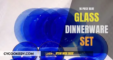 Elegant Reflections: Dining with a Touch of Blue Glass