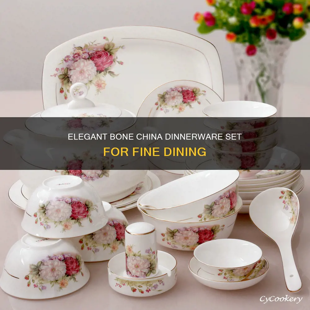 16 piece cascade bone china dinnerware set