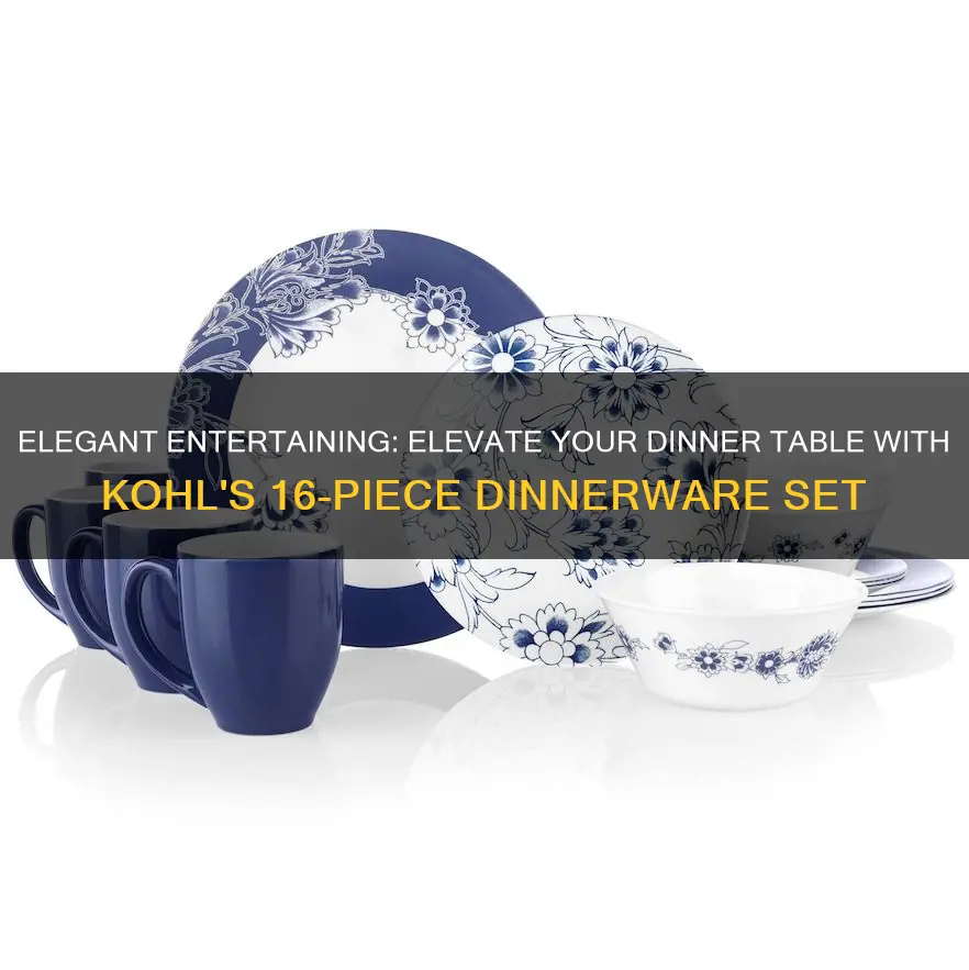 16 piece dinnerware set kohls