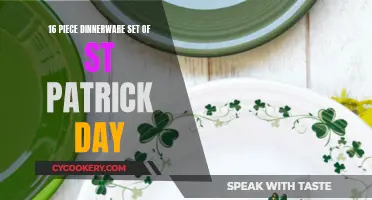 St. Patrick's Day Charm: 16-Piece Dinnerware Set for a Festive Table