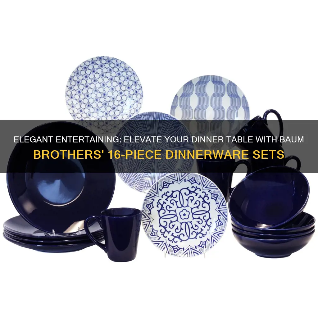 16 piece dinnerware sets by baum brothers