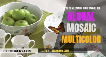 Global Mosaic Dinnerware – An 18-Piece Multicolored Melamine Set