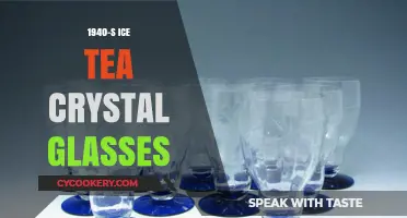 Vintage 1940s Ice Tea Crystal Glasses: A Nostalgic Elegance
