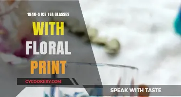 Vintage Charm: 1940s Floral Print Ice Tea Glasses Revival
