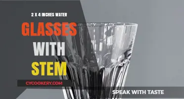 Elegant 2 x 4 Inches Stemmed Water Glasses for Modern Dining