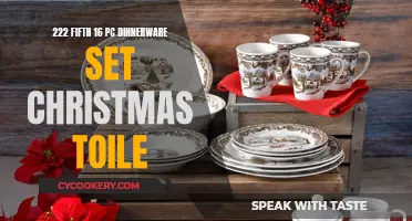 Festive Holiday Cheer with the Christmas Toile Dinnerware Set