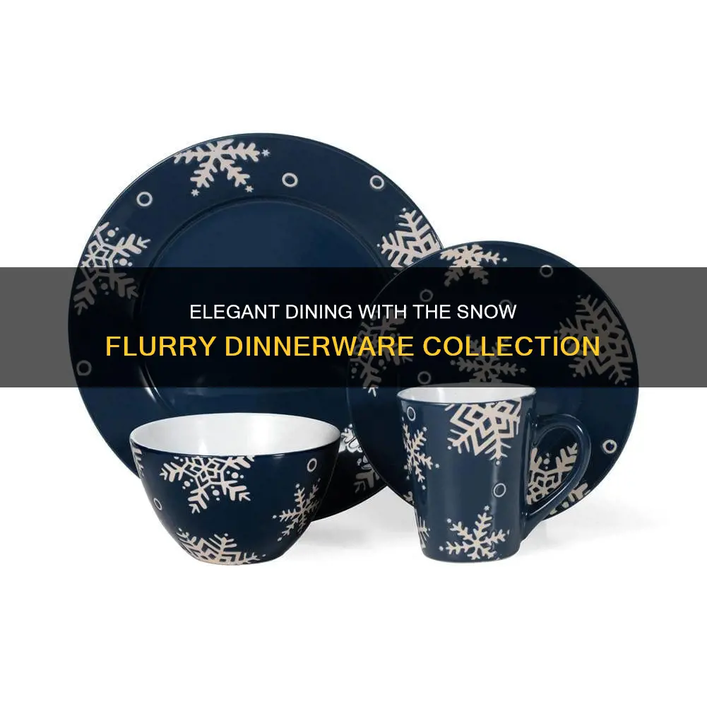 222 fifth 16 pc dinnerware set snow flurry