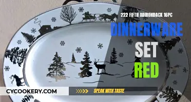 Red Dinnerware Delights: Elevating Your Dining Experience with the 222 Fifth Adirondack Set