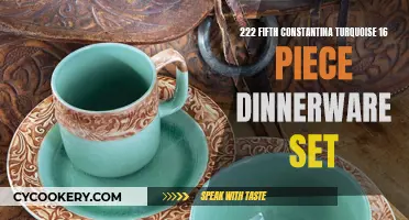 Unveiling the Constantina Turquoise Dinnerware Set: An Elegant 16-Piece Collection by 222 Fifth