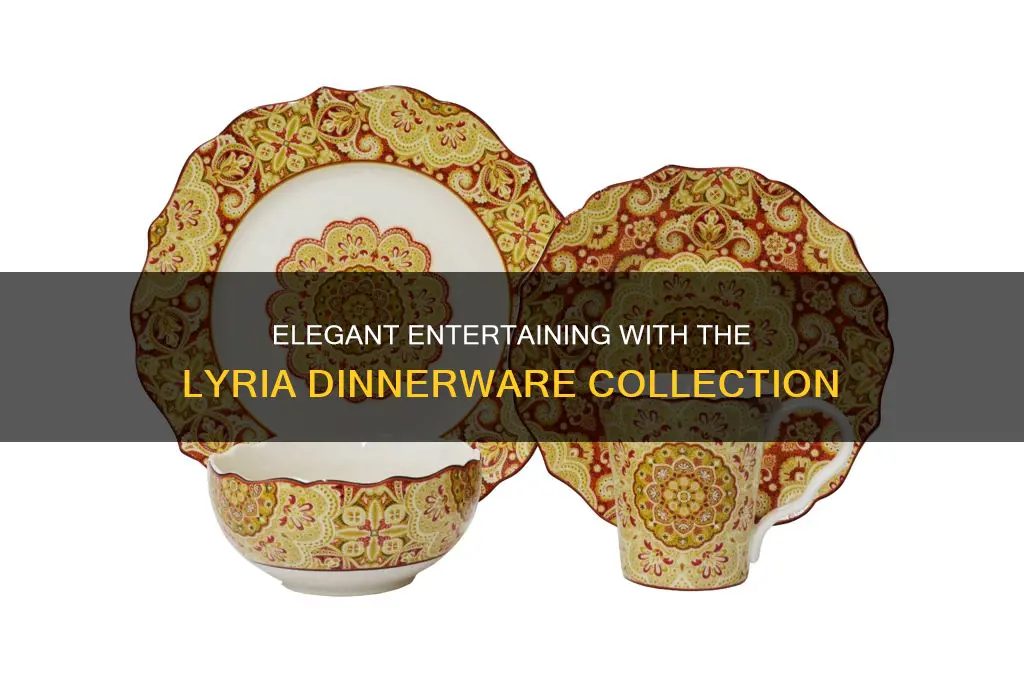 222 fifth lyria 16 piece set dinnerware set saffron