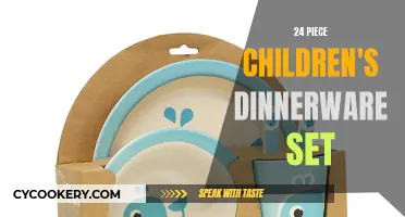 Complete Dinnerware Set for Children: A 24-Piece Collection