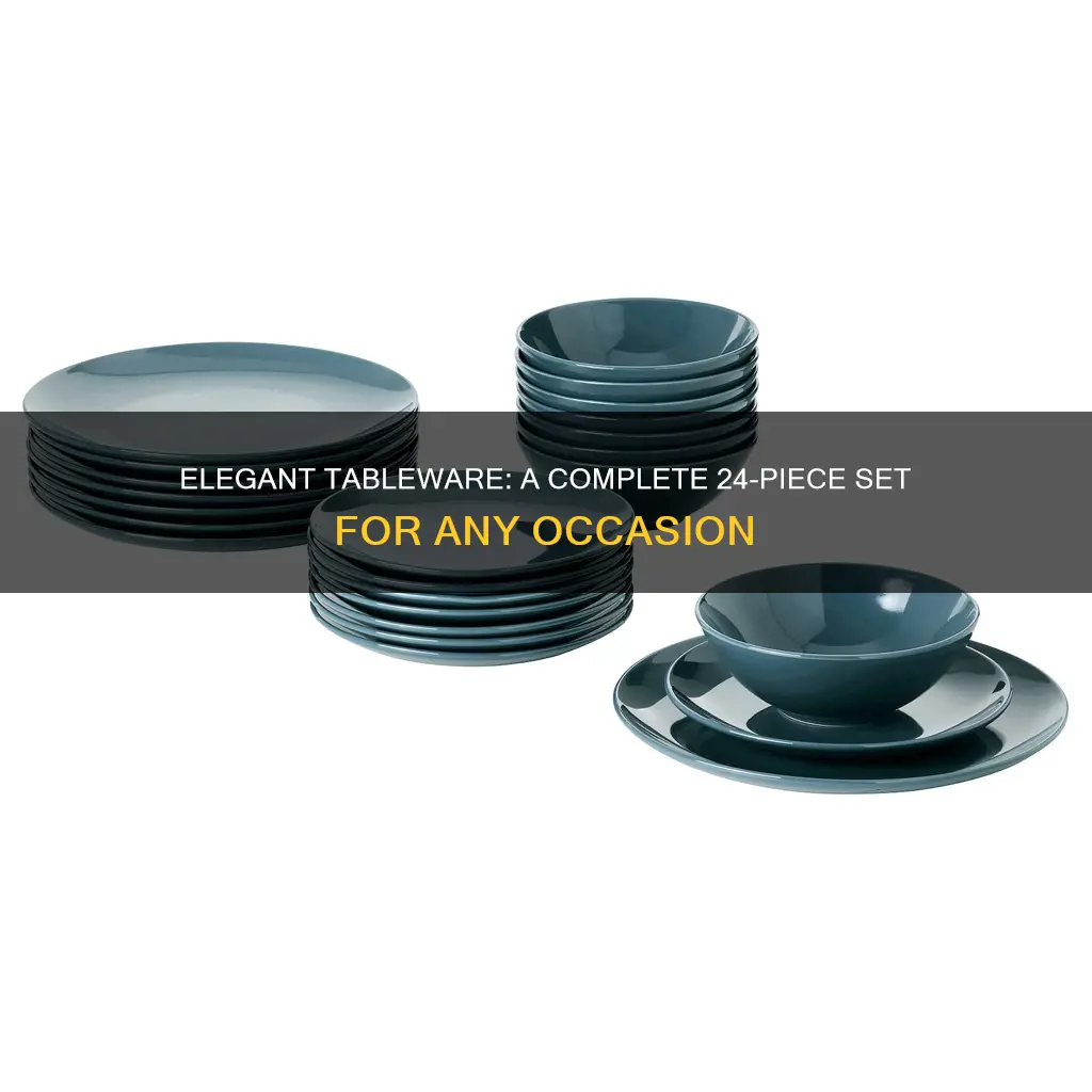 24 piece tableware set