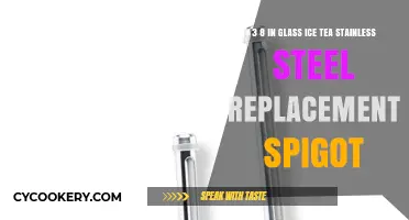 Upgrade Your Dispenser: 8-Inch Glass Iced Tea Stainless Steel Spigot Replacement
