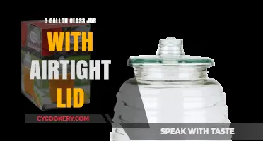 Glass Jar Storage: 3-Gallon Airtight Container for Freshness & Organization