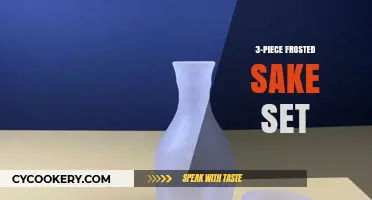 Elegant Frosted Sake Set: Perfect 3-Piece Collection for Sake Lovers