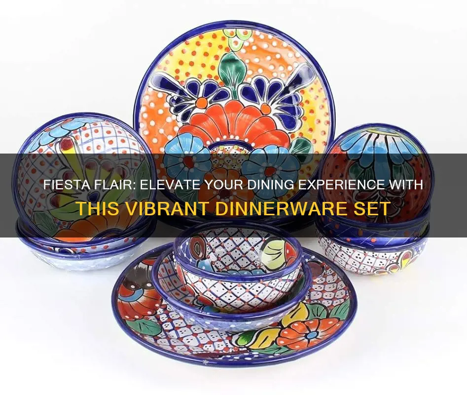 32 piece dinnerware set microwave safe mexican design