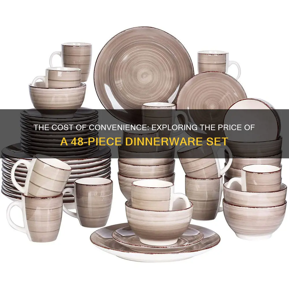 48 piece dinnerware set price