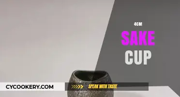 Elegant 4cm Sake Cup: Perfect for Traditional Japanese Drinking