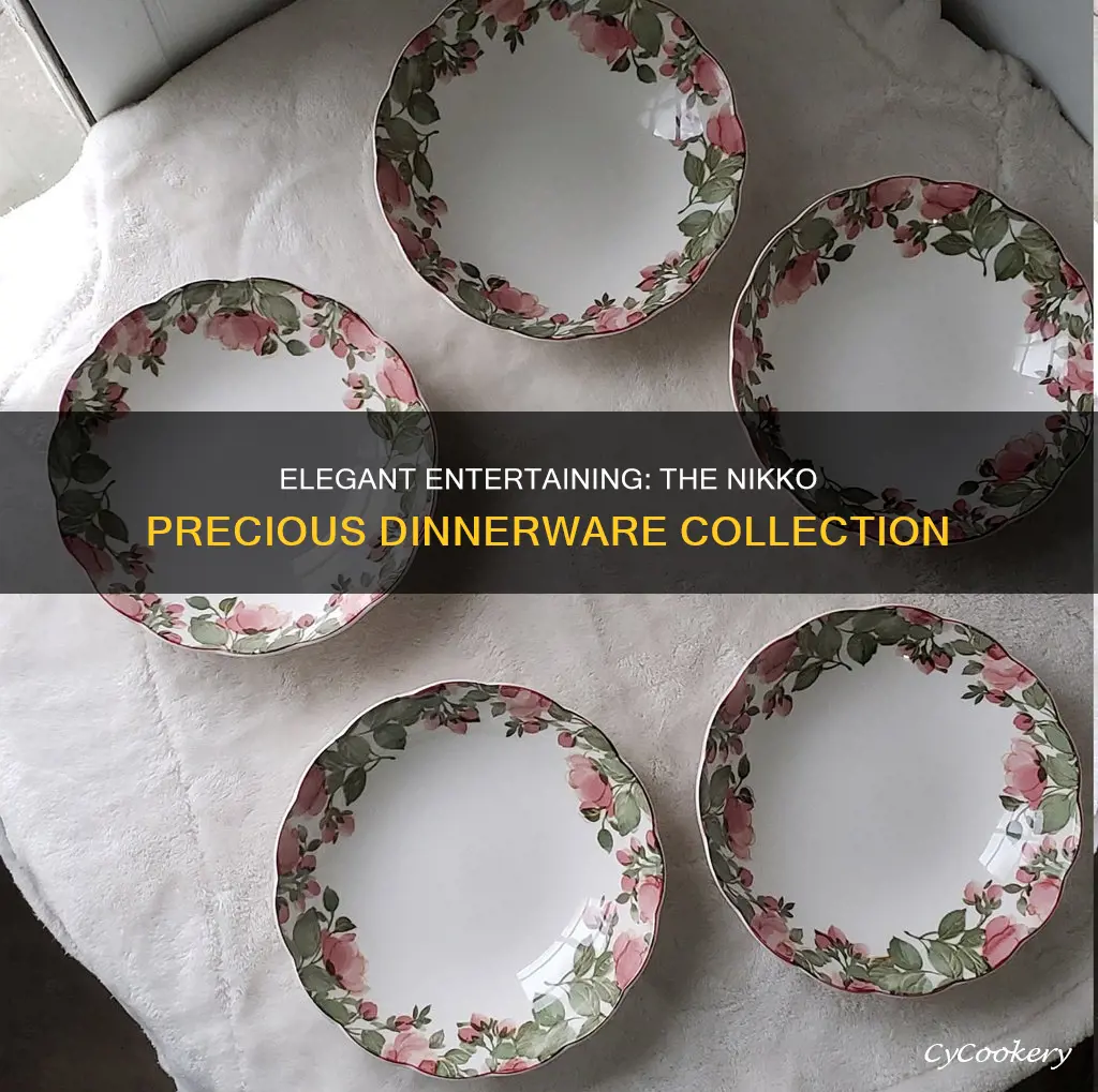 5 piece place setting of nikko precious dinnerware