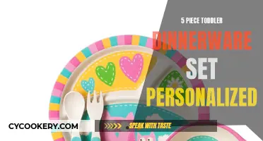 Personalized Perfection: Adorable 5-Piece Toddler Dinnerware Sets