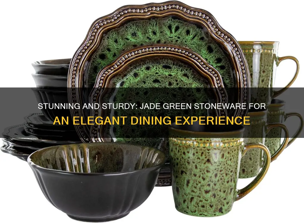 5 star durable square dinnerware sets jade green stoneware