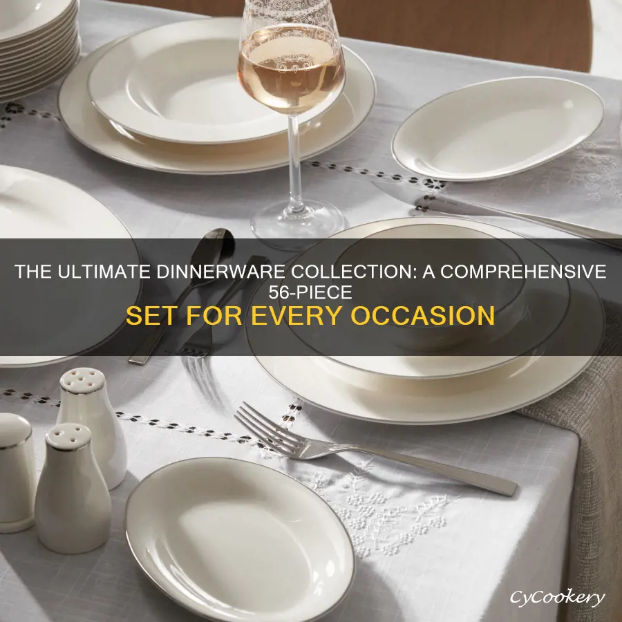 56pc dinnerware set