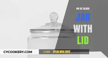 Large Glass Jar with Lid: 64 oz Storage Solution