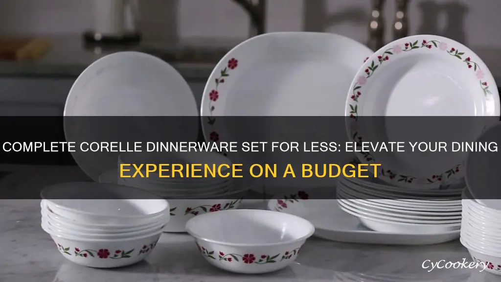 76 piece dinnerware set corelle cheapest price