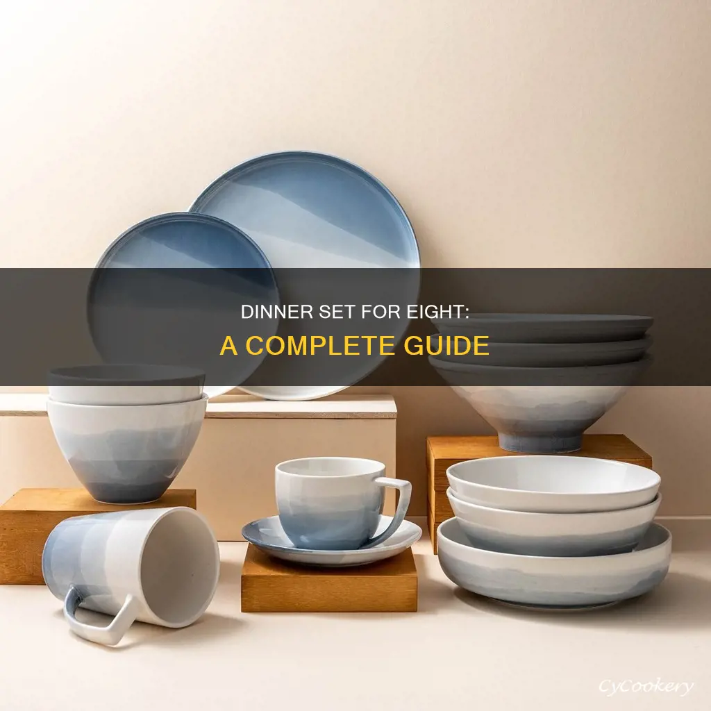 8 people dinner set