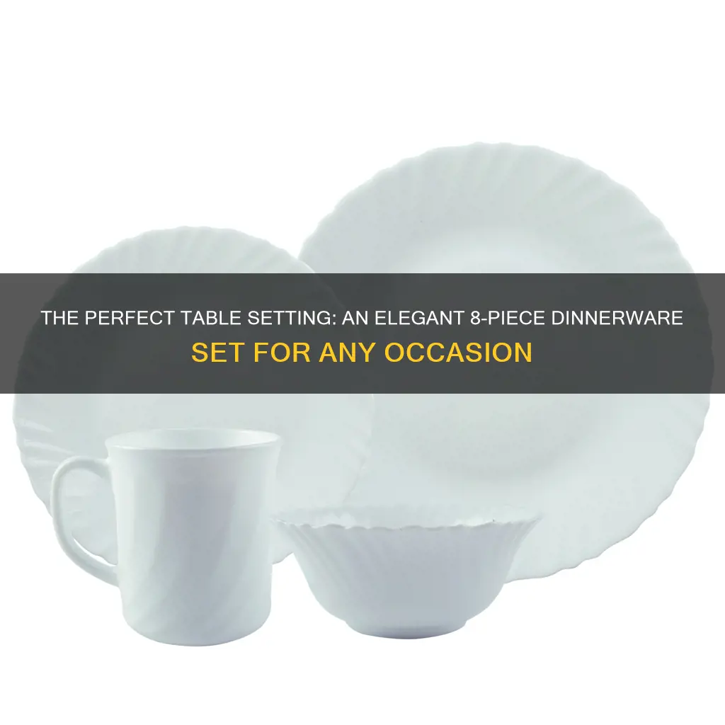 8 place dinnerware set