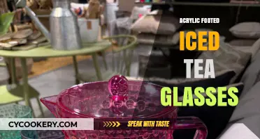 Elegant Acrylic Footed Iced Tea Glasses: Perfect for Summer Entertaining