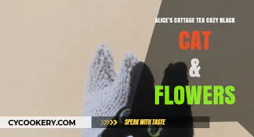 Alice's Cottage Tea Cozy: Black Cat & Floral Charm