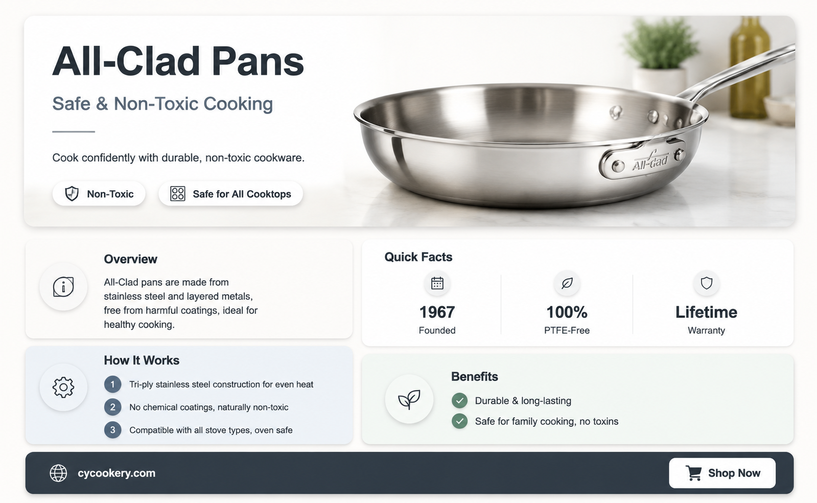 are all clad pans non toxic