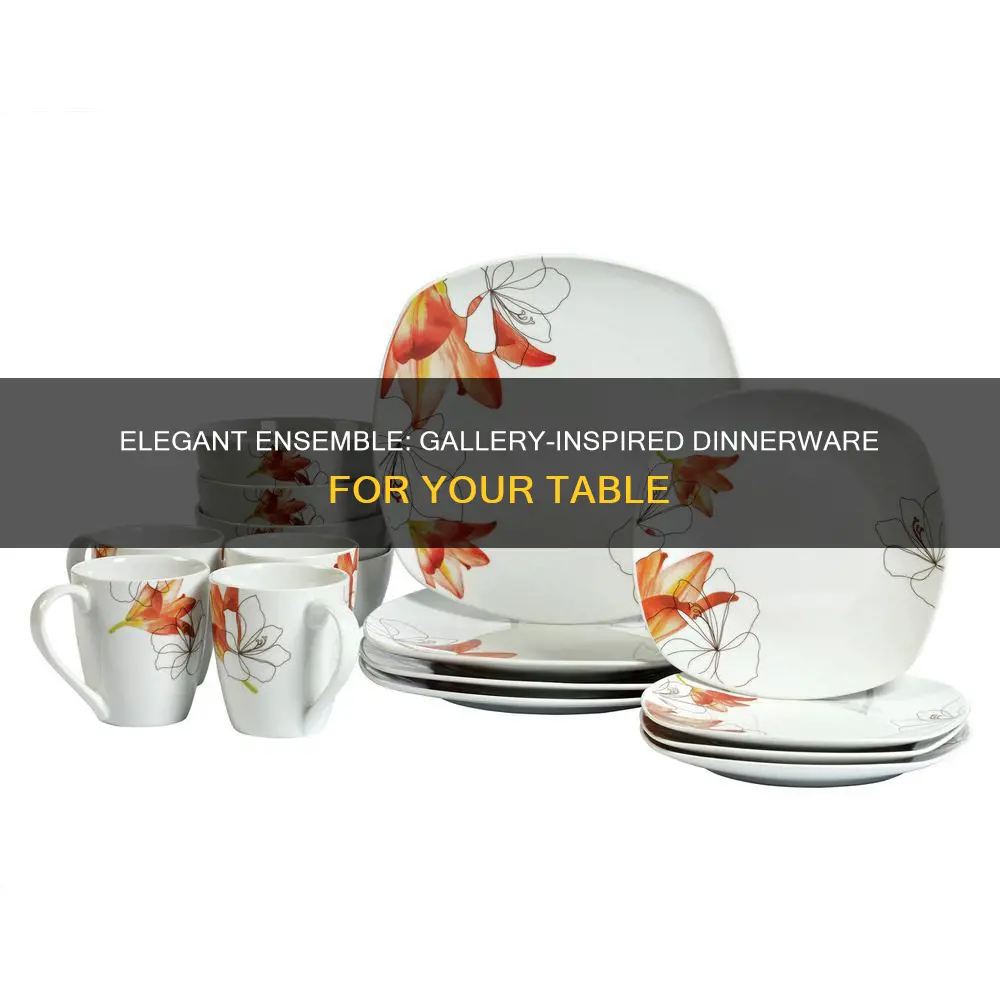 all gallery 16 pc dinnerware sets