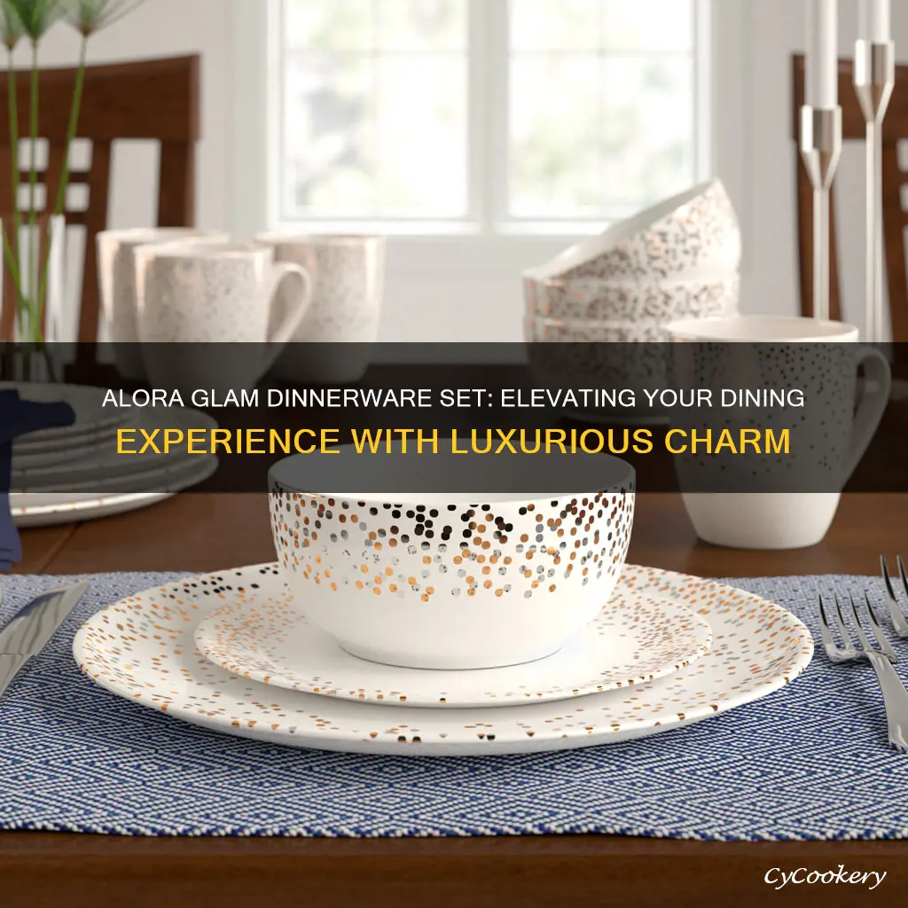 alora glam dinnerware set