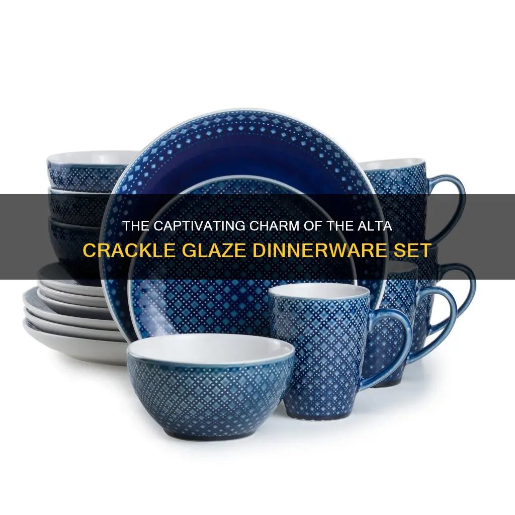 alta crackle glaze dinnerware set