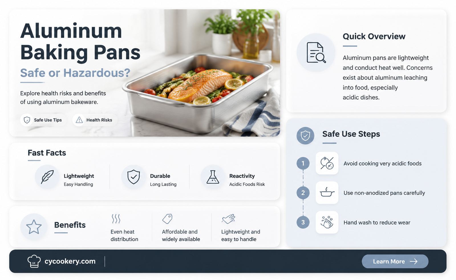 are aluminum baking pans bad for you