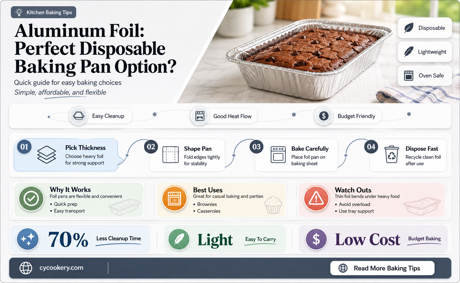 are disposable baking pans made of aluminum foil